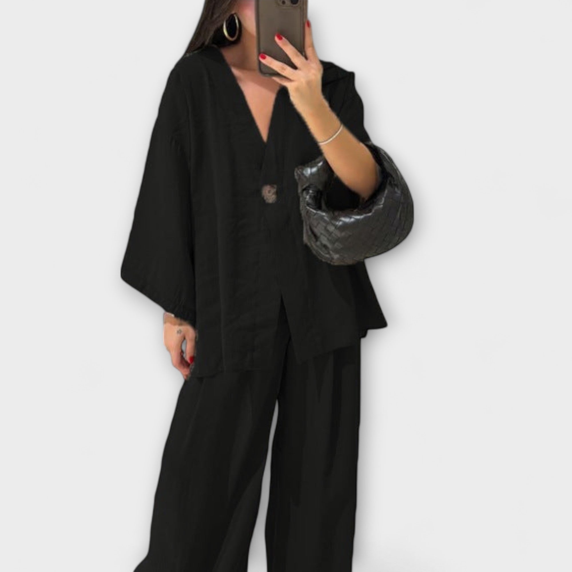 Jacqueline - Top e Pantaloni Casual a V