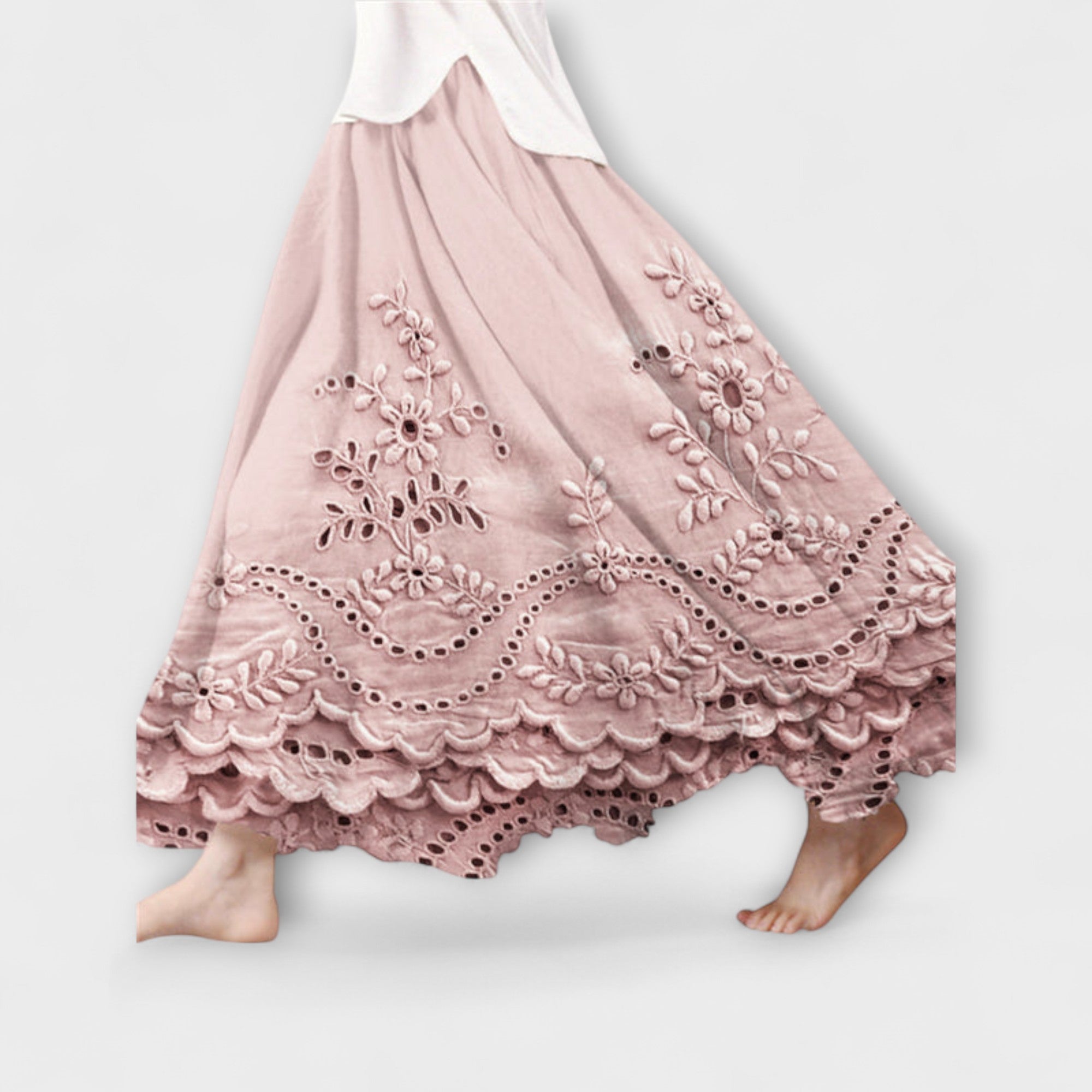 Luna – Gonna Maxi Boho con Ricami