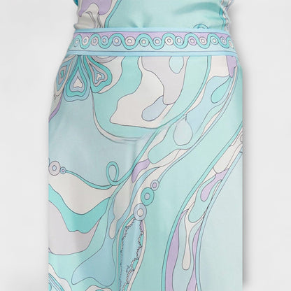 Everly - Set di Top Halter e Gonna Midi Asimmetrica