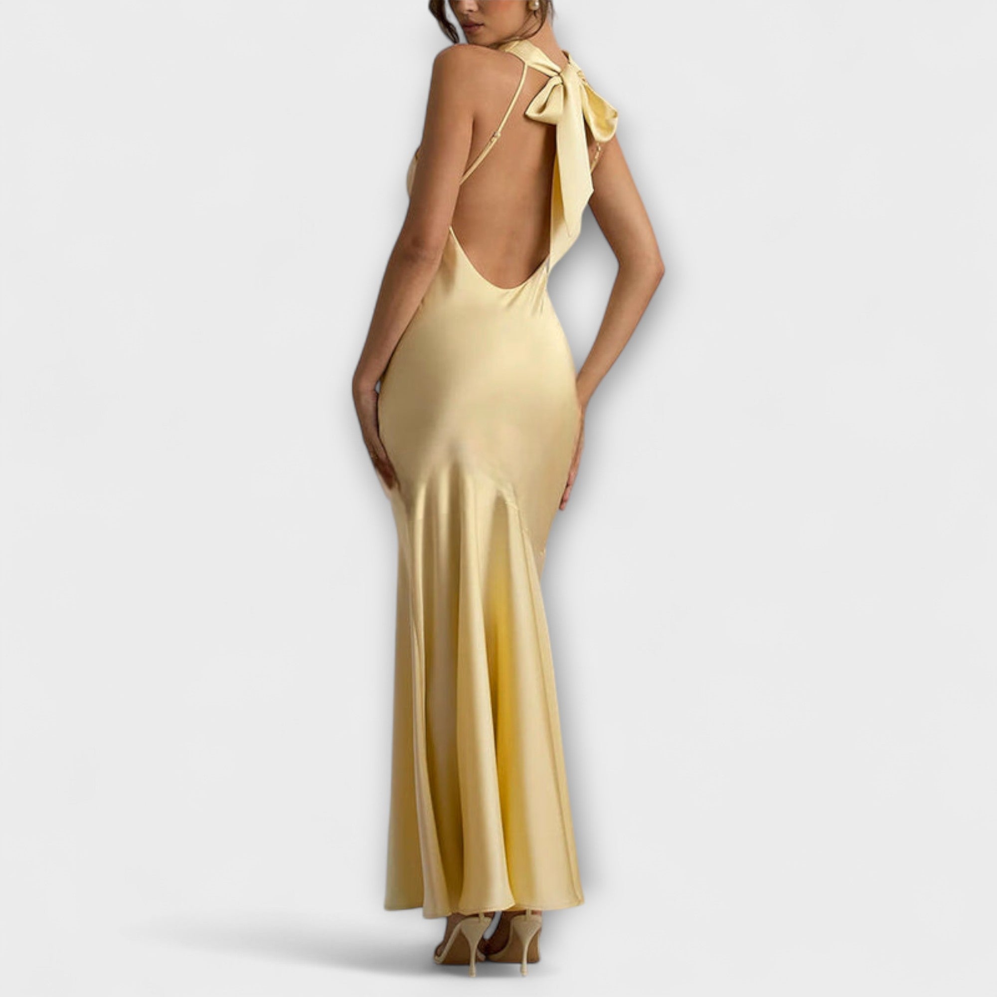 Lennon - Elegante Abito Maxi in Satin