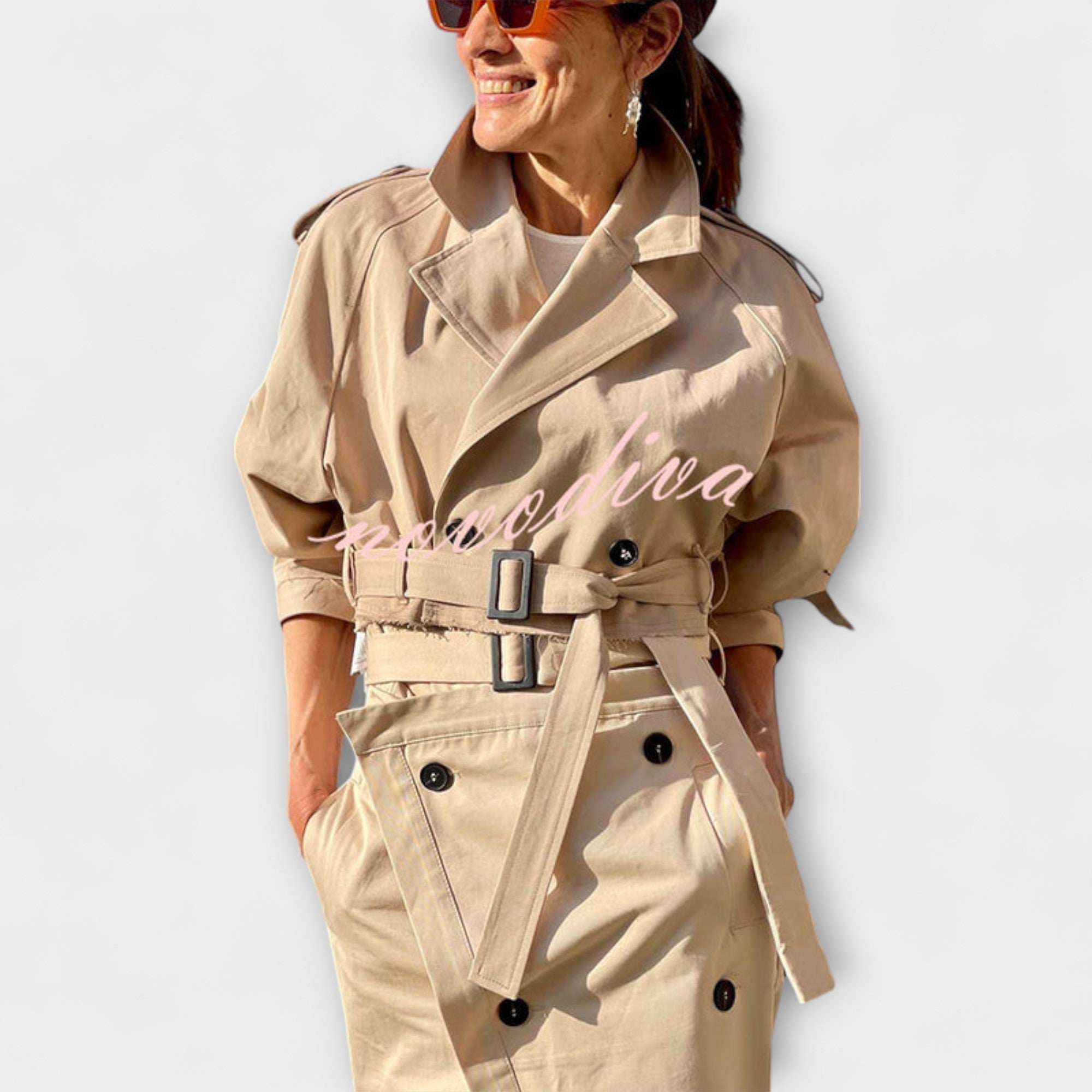 Lyra - Gonna Midi Elegante con Giacca e Tasche