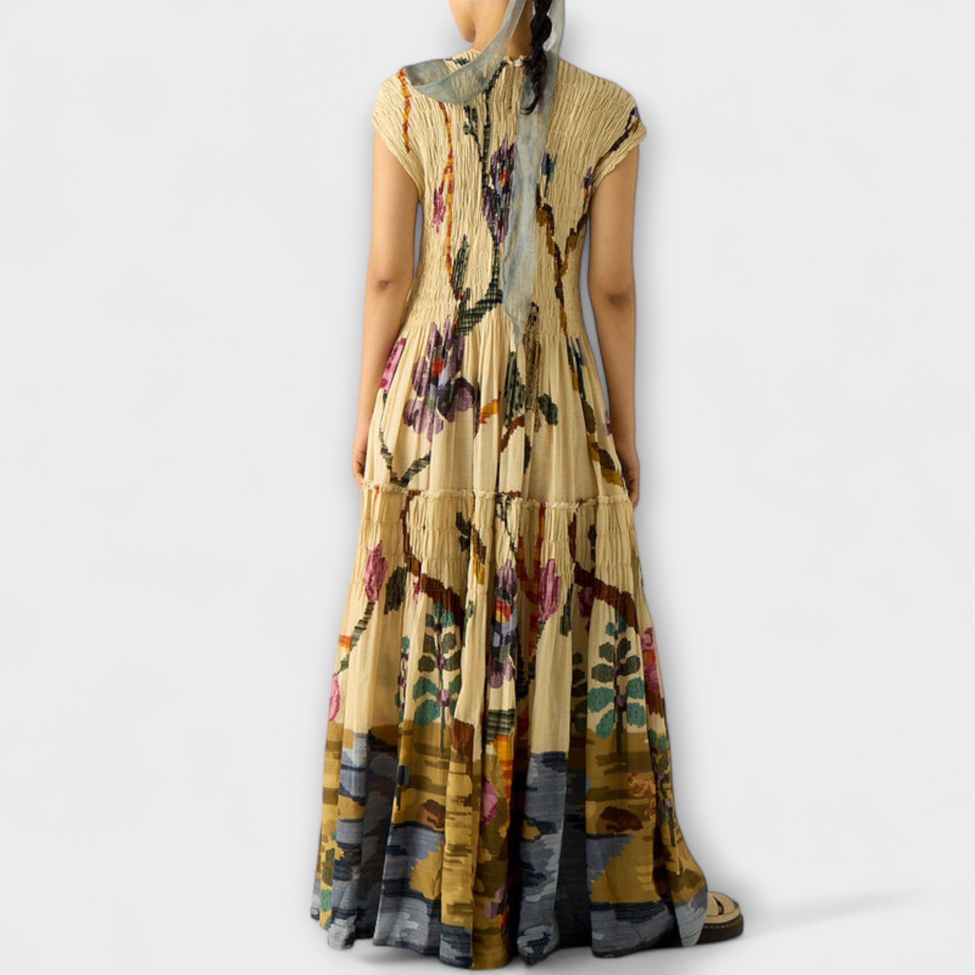 Amara - Vestito Pieghevole con Stampa Animale