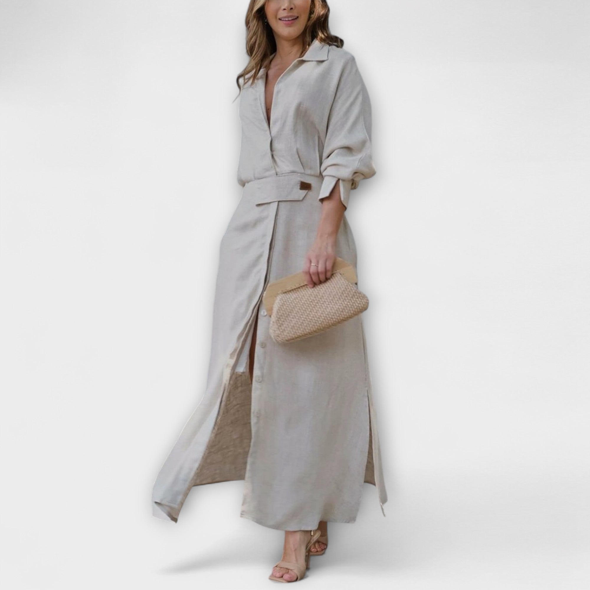 Jeanette - Abito Maxi con Scollatura a V