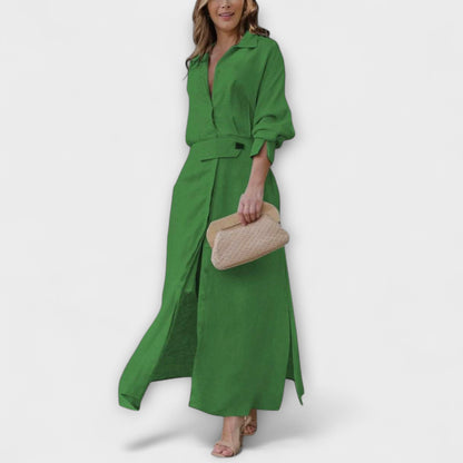 Jeanette - Abito Maxi con Scollatura a V