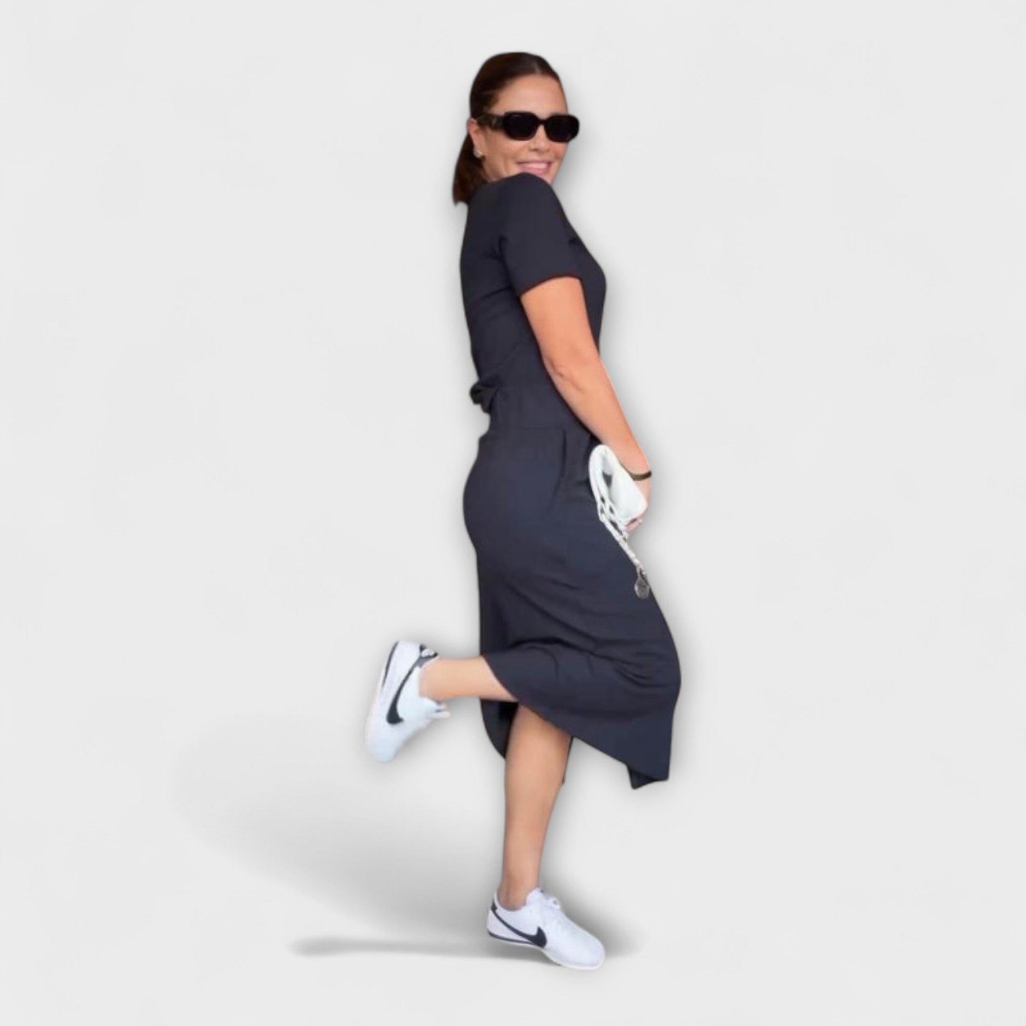 Danielle - Top Elegante con Scollatura a V e Gonna