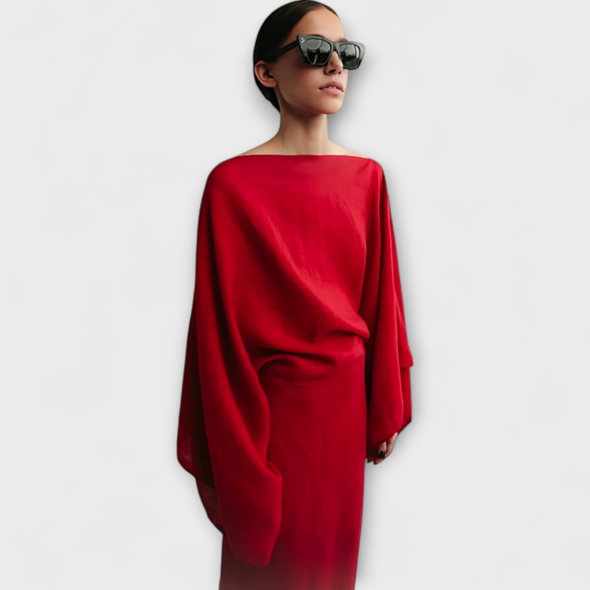 Dana - Abito Kimono Realizzato in Lino e Cotone