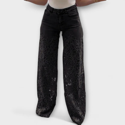 Jeans alla Moda in Pizzo Patchwork