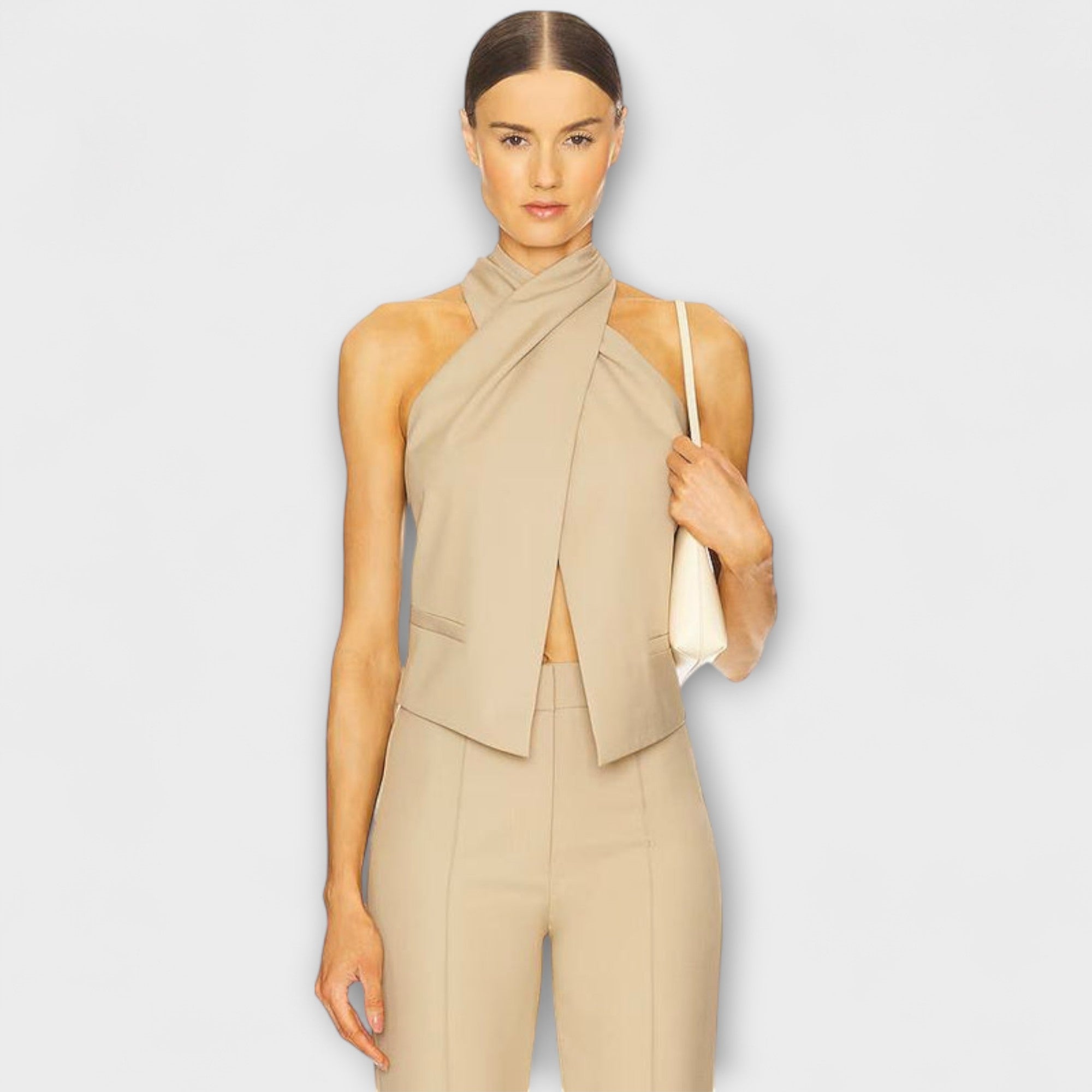 Giugno - Top con Scollo Halter Incrociato